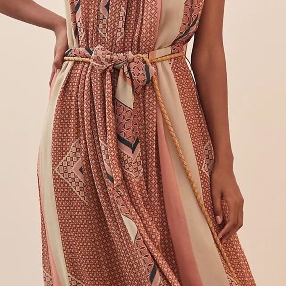 Anthropologie Nikita Mhaisalkar Abstract Halter Maxi Dress - Picture 2 of 14